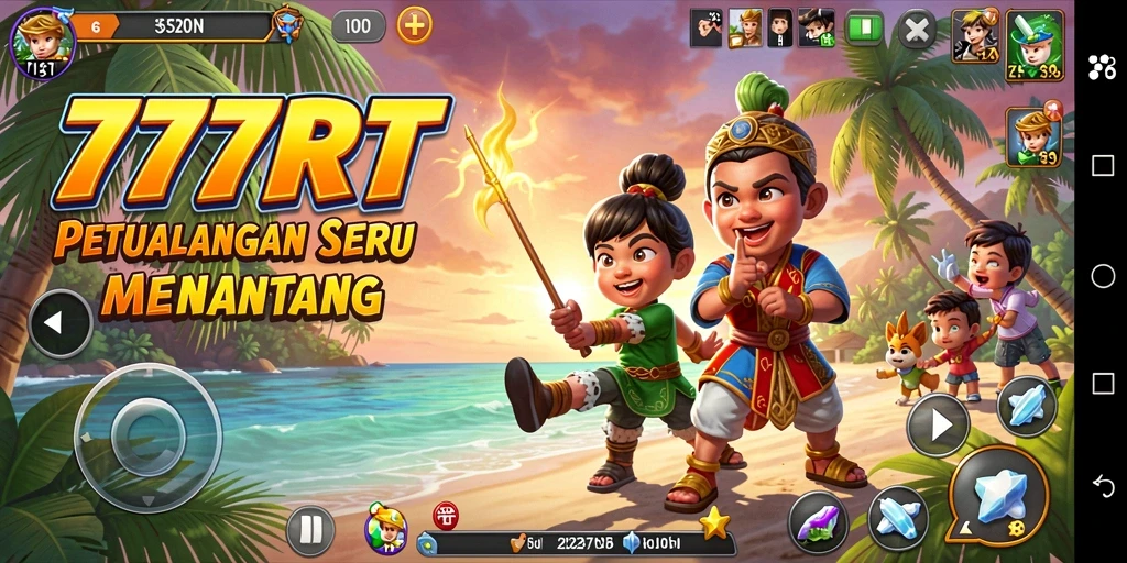 Tampilan gameplay 777RT yang menggugah semangat petualangan.