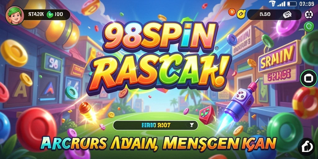 Tampilan seru gameplay 98SPIN yang mendebarkan.