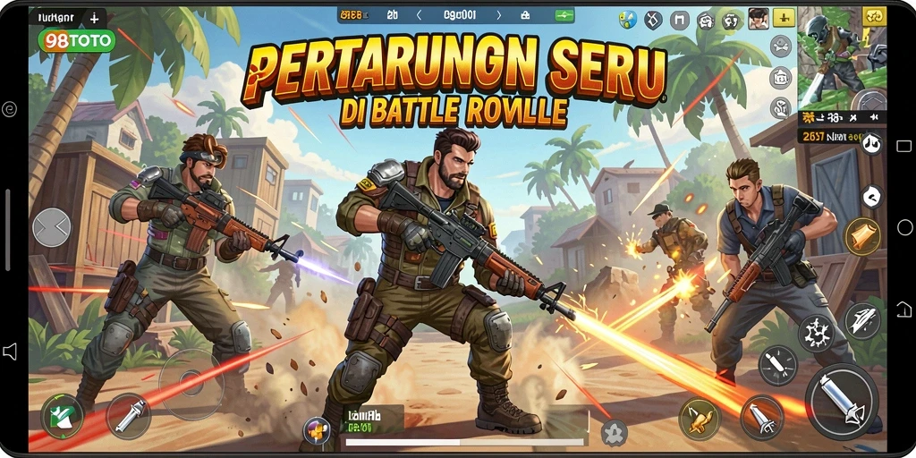 Gameplay seru dan intens dalam 98TOTO Battle Royale.