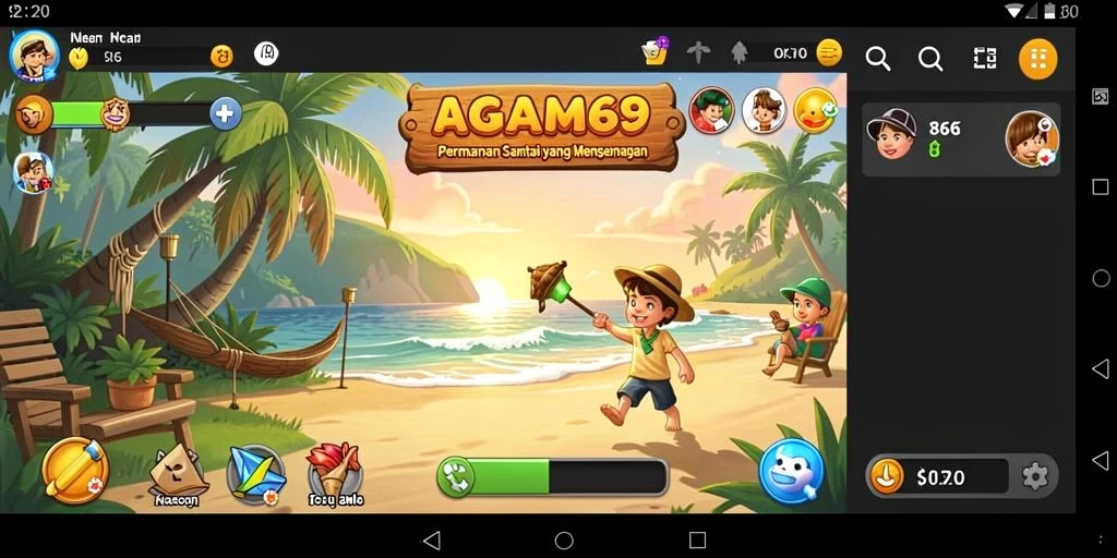 Tangkapan layar menampilkan gameplay AGAM69 yang penuh warna dan menarik.