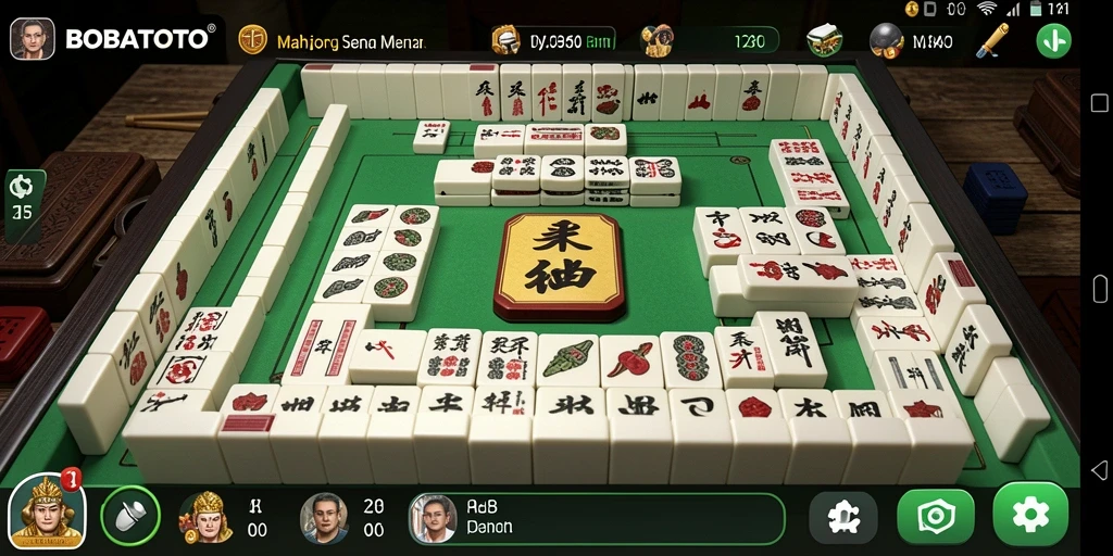 Tampilan gameplay Mahjong di BOBATOTO yang menarik dan menyenangkan.
