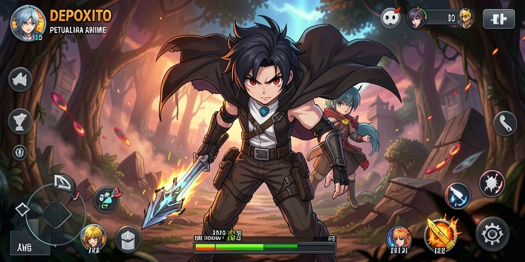 Gameplay menarik di dunia Anime yang penuh warna.