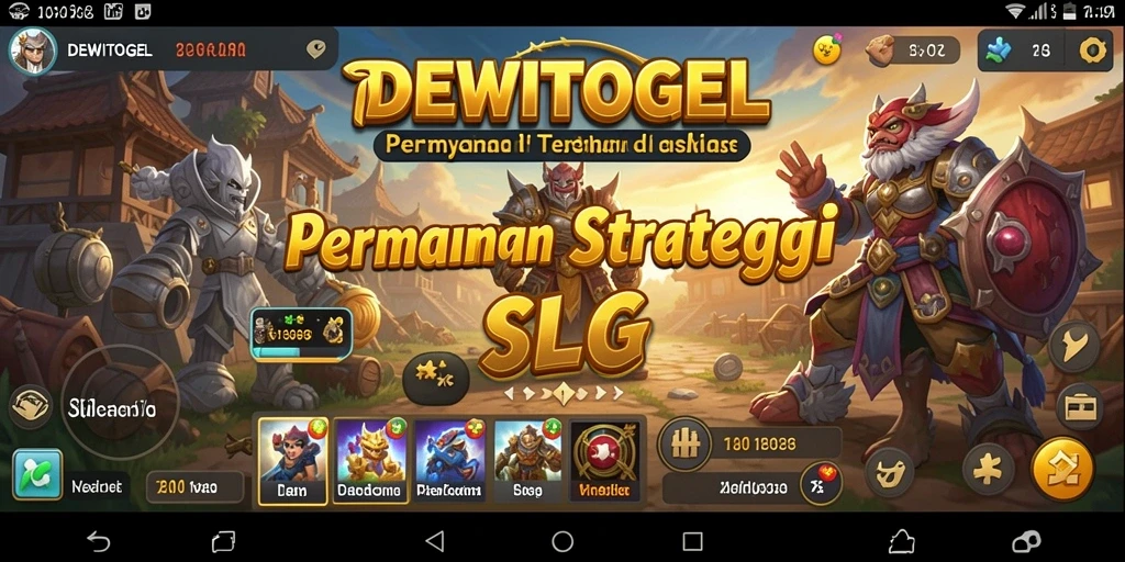 Tangkapan layar gameplay DEWITOGEL yang menampilkan pertarungan strategis.