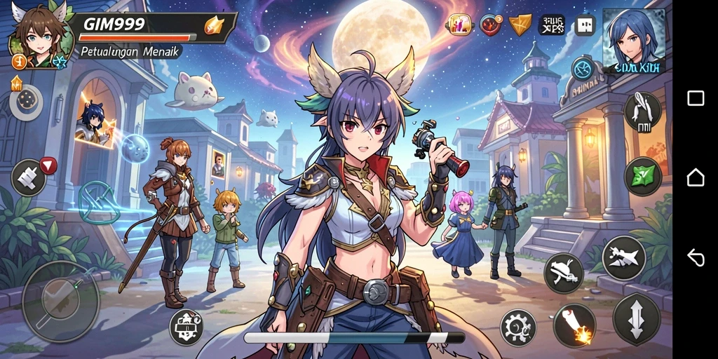 Gameplay seru dan karakter menarik dalam GIM999.