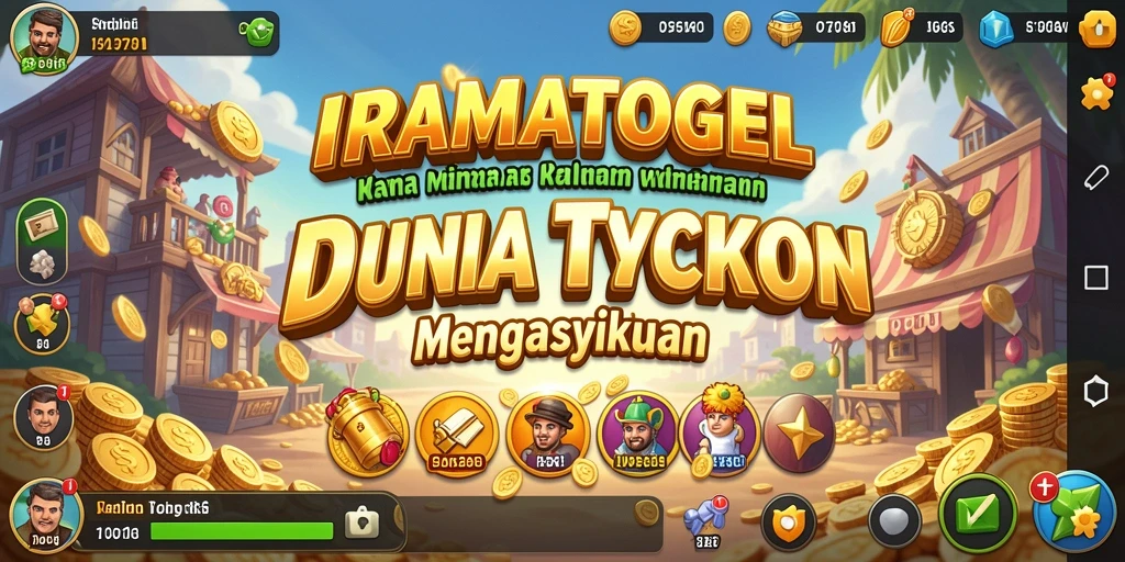 Tampilan gameplay menarik dari IRAMATOGEL yang mengajak pemain mengelola bisnis.