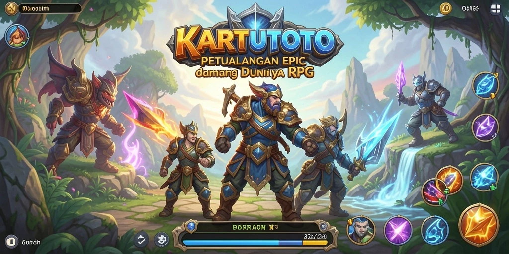 Screenshot gameplay KARTUTOTO dengan aksi pertarungan yang mendebarkan.