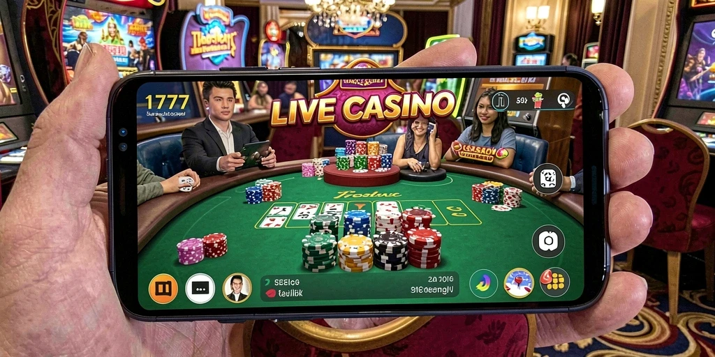 Tampilan gameplay L777 yang mendebarkan dalam Live Casino.