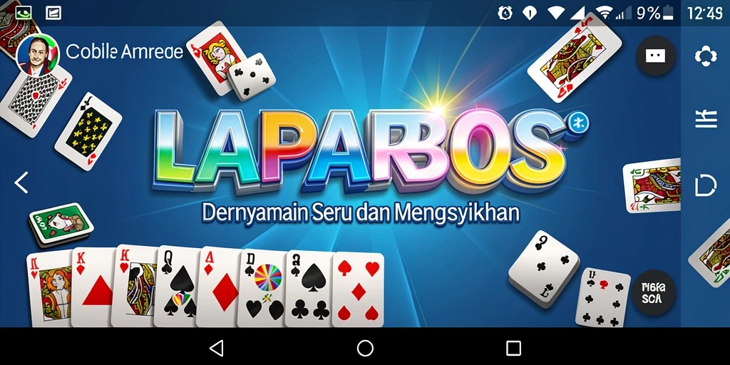 Tampilan gameplay seru dalam permainan Domino LAPARBOS.