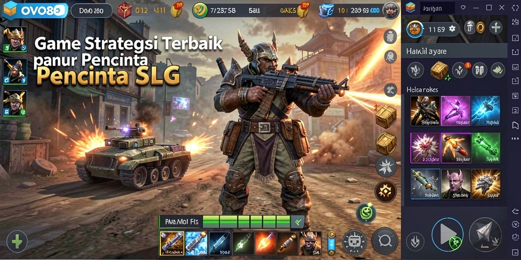 Screenshot gameplay OVO88 menampilkan aksi strategi yang seru.