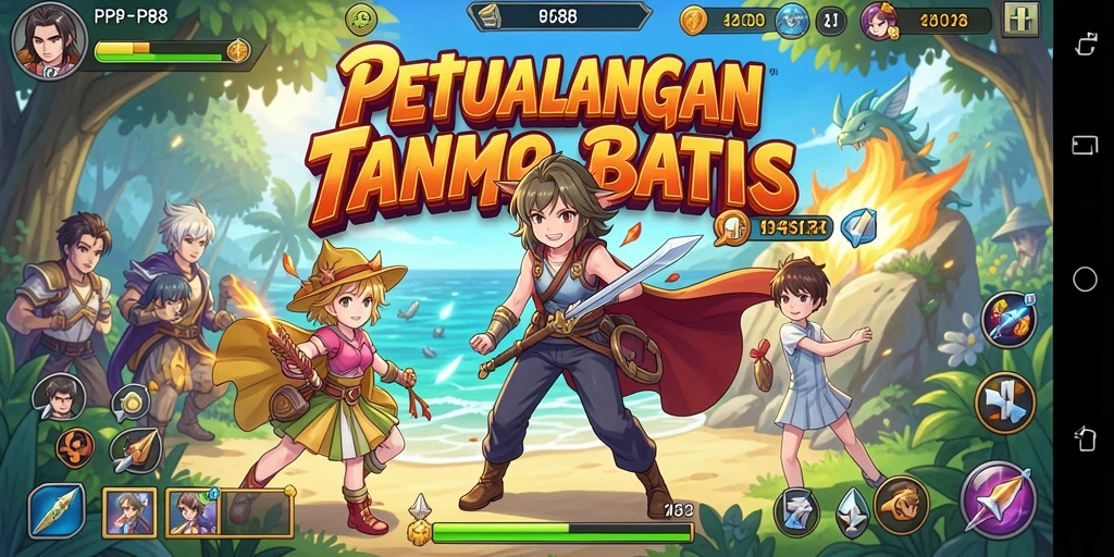 Tangkapan layar gameplay PP88 yang menampilkan karakter anime yang menawan.