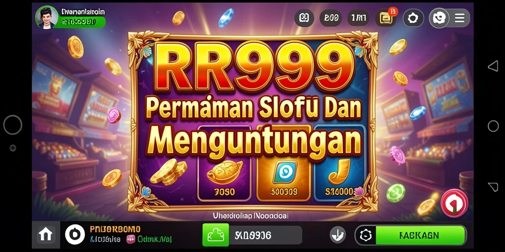 Tampilan gameplay slot RR999 yang menakjubkan dan interaktif.