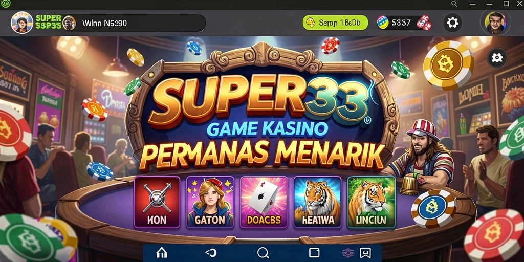 Gameplay SUPER33 yang seru dan penuh warna di dunia Kasino.