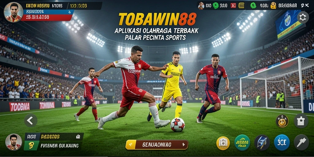 Tampilan gameplay TOBAWIN88 dengan aksi olahraga yang seru.